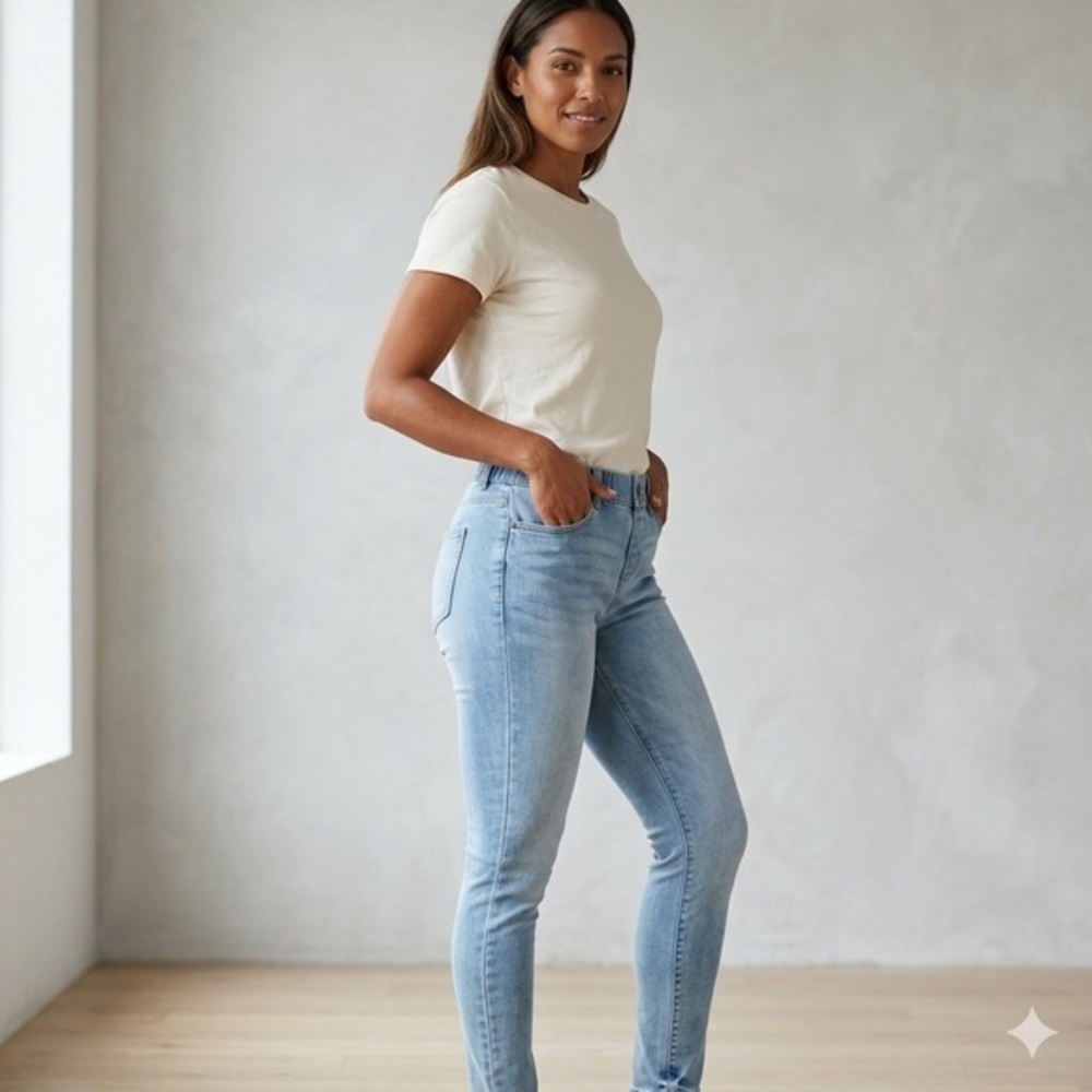 ARIZONA Light Wash Women’s High-Rise Skinny Jeans Size 7